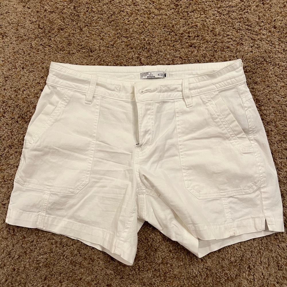 Prana white shorts